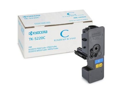 TK5220C Toner k tlačiarňam P5021cdn, P5021cdw, M5521cdn, M5521cdw, KYOCERA modrý 1,2k