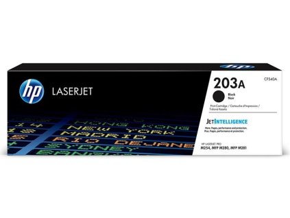 CF540A Toner k tlačiarňam HP ColorLaserJet Pro MFP M280nw, MFP M281fdn, MFP M281fdw, HP 203A čierny 1,4k