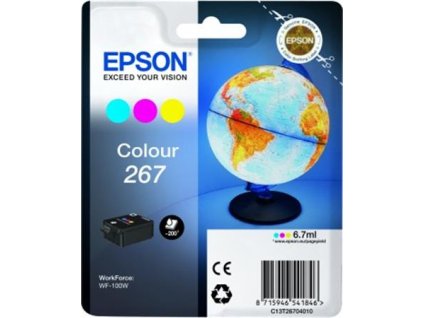 T2670 toner k tlačiarni WorkForce WF-100W, EPSON, farebný, 6,7ml