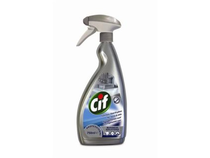 Čistiaci prostriedok na nerezovú oceľ a sklo, 750 ml, CIF