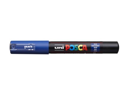 Dekoračný popisovač, 0,7-1,0 mm, UNI "Posca PC-1M", modrý