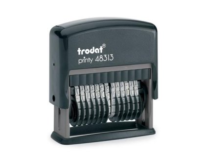 Číslovacia pečiatka, TRODAT, "Printy 48313", čierna poduška