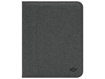 Konferenčná doska, A4, polyester, so zipsom, WEDO "College", sivá