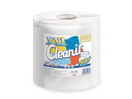 Papierové utierky, kotúčové, univerzálne, 2-vrstvové, LUCART "CLEANIT XXL 500", biele