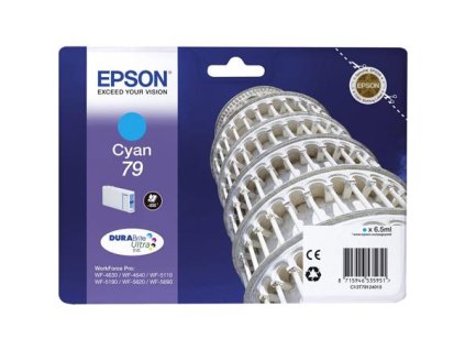 T79124010 Náplň k tlačiarňam Workforce Pro WF-5110, WF-5690, EPSON, cyan, 0,8k
