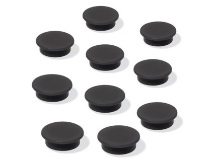 Magnetky, 25 mm, 10 ks/bal, SIGEL, čierne