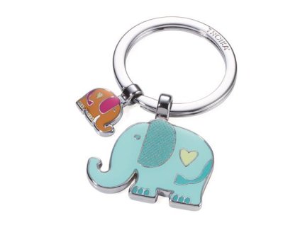 Kľúčenka, 2 prívesky, TROIKA "Slony", mix farieb
