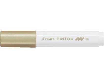 Dekoračný popisovač, 1,4 mm, PILOT "Pintor M", zlatý