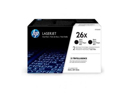 CF226XD Laserový toner k tlačiarňam LaserJet Pro M402, 426, 26X čierna, 2*9k