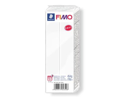 Modelovacia hmota, 454 g, na vypálenie, FIMO "Soft", biela