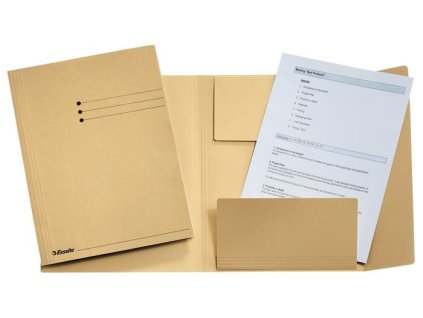 Doska na spisy, s chlopňami, prešpánová, A4, ESSELTE, lastúra