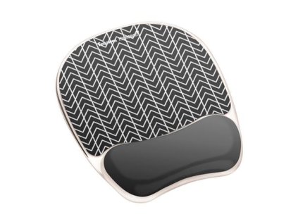 Gélová podložka pod myš, s opierkou zápästia, FELLOWES "Photo Gel", vzorkovaný