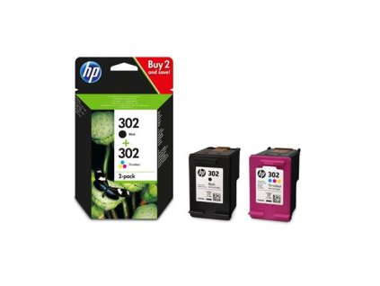 X4D37AE náplň multipack k tlačiarňam DeskJet 2130, HP 302 čierna, farebná, 190+165 strán