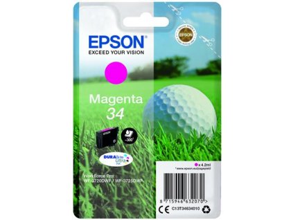 Náplň T34634010 k tlačiarni WorkForce WF-3720DWF, EPSON, magenta, 4,2 ml