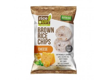 Ryžové chipsy, 60 g, RICE UP, so syrom