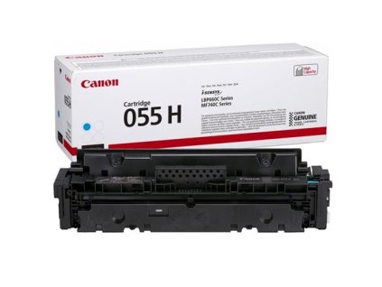 CRG-055H laserový tóner i-Sensys, k tlačiarňam LPB663, 664, MF742, 744, 746, CANON, cyán, 5,9k