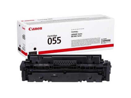 CRG-055 laserový tóner i-Sensys, k tlačiarňam LPB663, 664, MF742, 744, 746, CANON, čierna, 2,3k