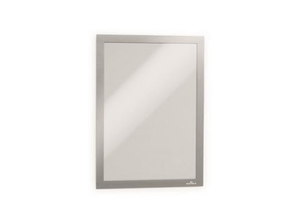 Informačný panel, A4, samolepiaci, DURABLE "DURAFRAME®", strieborná