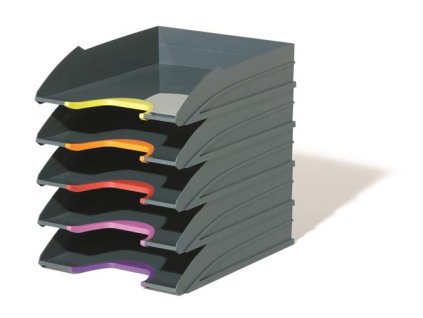 Odkladač, set, plastový, 5-dielový, DURABLE "VARICOLOR® 5"