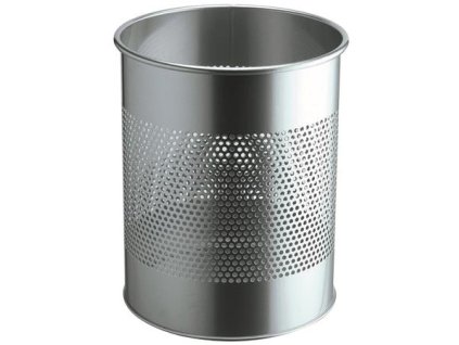 Odpadkový kôš, kovový, 15 l, DURABLE, strieborná