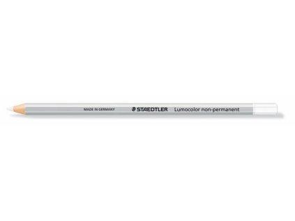 Farebná ceruzka, šesťhranná, na všetky povrchy, nepermanentná (omnichrom), STAEDTLER "Lumocolor 108", biela