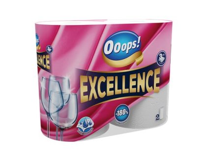 Kuchynské utierky, 3-vrstvové, 2 kotúče, "Ooops! Excellence"