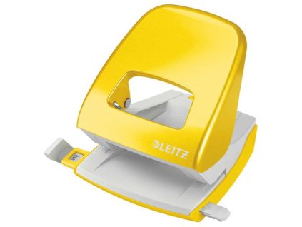 Dierovačka, dvojdierová, 30 listov, LEITZ "Nexxt Wow", žltá