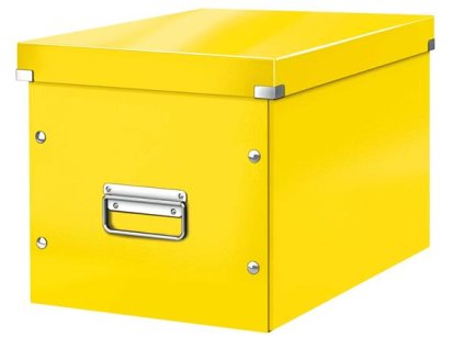 Škatuľa, rozmer L, LEITZ "Click&Store", žltá