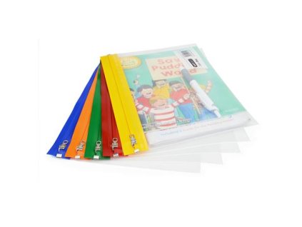 Obálka na zips, A5, RAPESCO, "Zippi", mix farieb