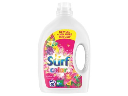 Prací gél, 40 pracích dávok, 2 l, SURF "Tropical"