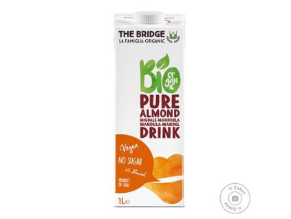 Mandľové mlieko, bio, 1 l, THE BRIDGE