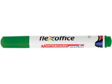 Popisovač na tabule, 2,5 mm, kužeľový hrot, FLEXOFFICE "WB03", zelená