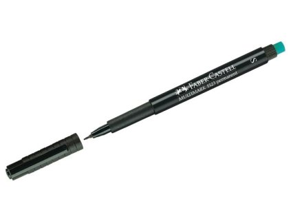 Permanentný popisovač, OHP, 0,4 mm, FABER-CASTELL "Multimark 1523", čierny