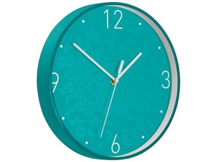 Nástenné hodiny, 29 cm, LEITZ "Wow", ľadovo modrá