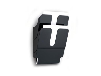 Držiak na katalógy, nástenný, na výšku, A4, DURABLE "FLEXIPLUS 2", čierna