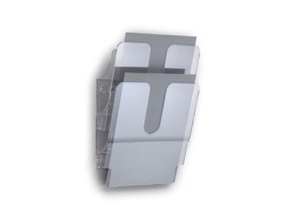 Držiak na katalógy, nástenný, na výšku, A4, DURABLE "FLEXIPLUS 2", priehľadná