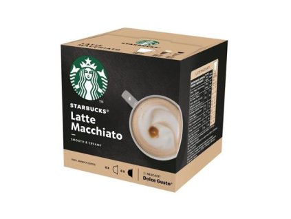 Kávové kapsule, 12 ks, STARBUCKS by Dolce Gusto®, "Latte Macchiato"