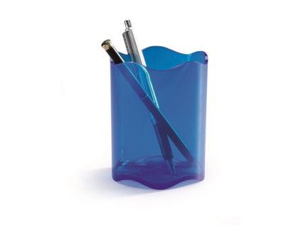 Držiak na písacie potreby, plastový, DURABLE, "Trend", priehľadný modrý