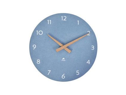 Nástenné hodiny, 30 cm, ALBA, "Hormilena", modrá