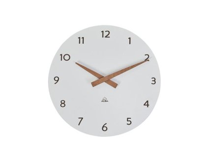 Nástenné hodiny, 30 cm, ALBA, "Hormilena", biela
