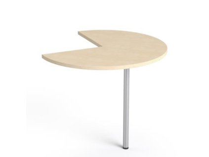 Nástavec na stôl, 270°-os, s nohami zo sivého kovu, O 90 cm, MAYAH"Freedom SV-44", javor