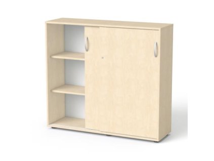 Skriňa, 3-dielna, posuvné dvere, s policami, MAYAH "Freedom SV-13", javor