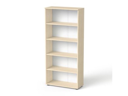 Skriňa, 5-dielna, vysoká, otvorená, s poličkami, MAYAH "Freedom SV-02", javor