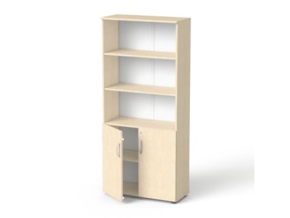 Skriňa, 5-dielna, kombinovaná, s policami, MAYAH "Freedom SV-04", javor