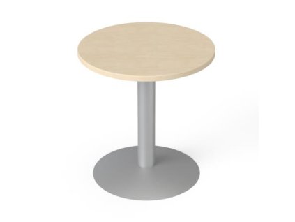 Okruhlý konferenčný stolík, so sivými nohami, O 60cm, MAYAH "Freedom SV-57", javor