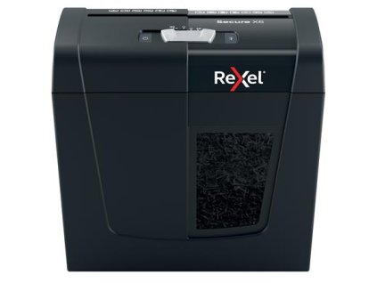Skartovací stroj, konfety, 6 listov, REXEL, "Secure X6"