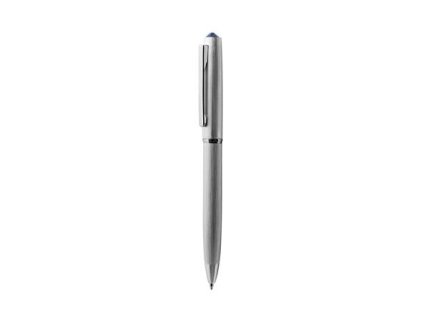 Guľôčkové pero, strieborná, "Oslo", tanzanit krištáľ SWAROVSKI® , 13 cm, ART CRYSTELLA®