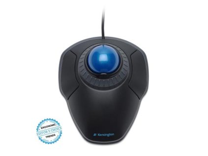 Myš, drôtová, optická, trackball, USB, KENSINGTON "Orbit® Trackball"