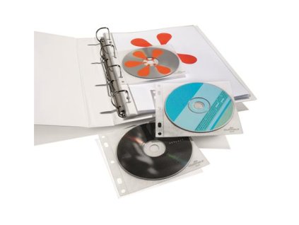 Obal na CD/DVD, s dierovaním, DURABLE