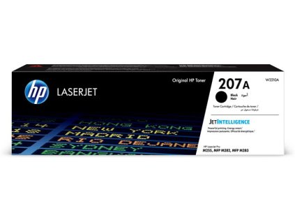 W2210A laserový toner do Color LaserJet Pro M182N, M183FW tlačiarní, HP 207A, čierna, 1,35k